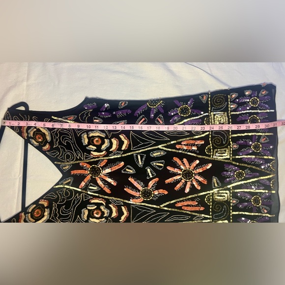 Free People Like New Beautiful Beaded Shift Mini Dress! - Picture 8 of 8